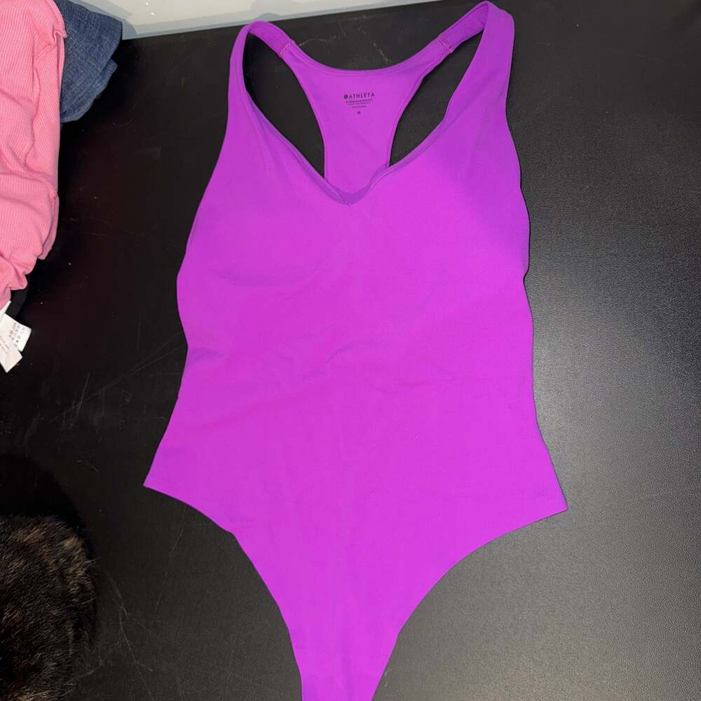 Athleta Transcend Bodysuit in Jazzy Purple